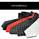 【最大2000円OFFクーポン 4/24 20:00～4/27 9:59】EMPORIO ARMANI エンポリオアルマーニ ネクタイ メンズ 千鳥格子柄 ストライプ イーグルロゴ シルク100％ ギフト プレゼント EA340182