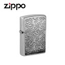 ジッポー アメリカ加工 ライター メンズ シルバー 唐草 ZIP-48726