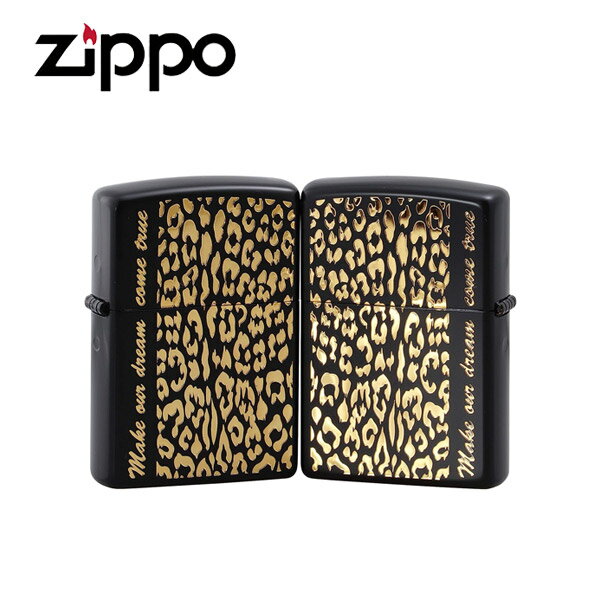 ジッポー ペアセット アニマルプラネット ライター メンズ ブラック レオパード ZIPPO ZIP-RP-PR
