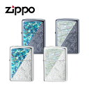 ジッポー トライアングル ライター メンズ ブルー×シルバー/ホワイト×シルバー/ブルー×ブラック/ホワイト×ブラック ZIP-TRI