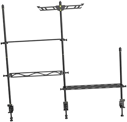 ポータブル キャンプ ランタン スタンド ハンガー ストレージ ランプ ポスト テーブル シェルフ 調理器具 ハンギング ラック ガーデン バックパッキング 釣り ピクニック アウトドア用