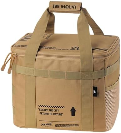 アウトドアコンテナバッグ コンテナバッグ ソフトコンテナ 20L サンド アウトドアバッグ ギア収納コンテナ キャンプ道具ケース コンテナボックス アウトドア キャンプ