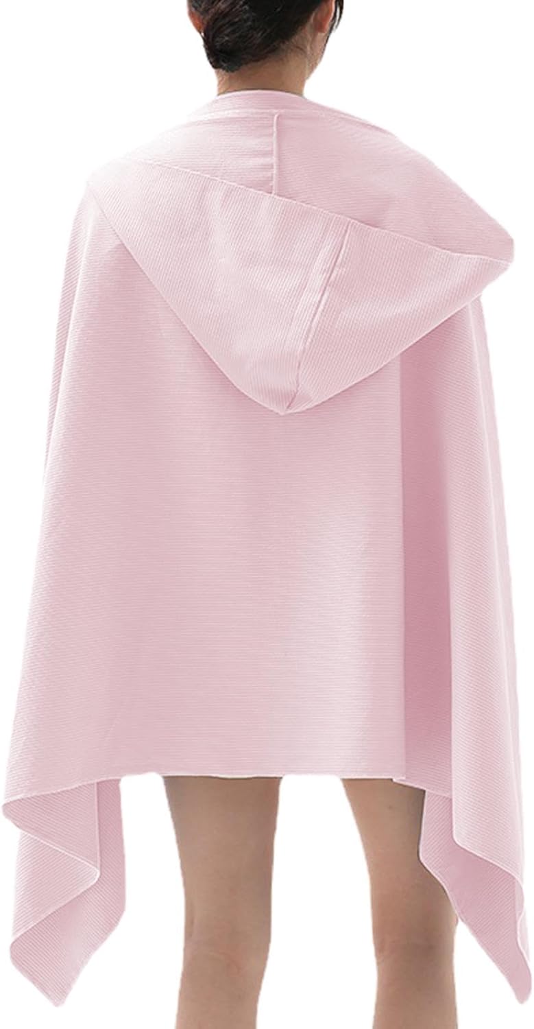 フード付きバスタオル フード付きビーチタオル フードバスタオル マイクロファイバータオル 80x160cm ..