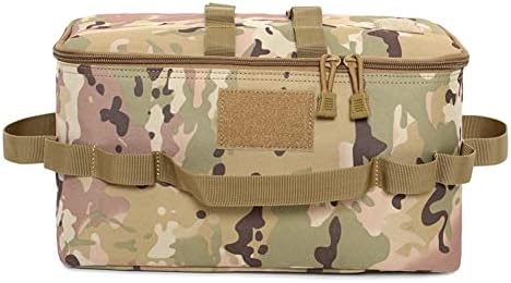 ギアケース ギアバッグ ギアコンテナ アウトドア キャンプ ツール 収納袋 ポータブル 屋外 収納ボックス コンテナ 大容量 34x19x17cm 600D オックスフォード生地 ハイキング メッシュポケット キャンプツール収納袋は、キャン...