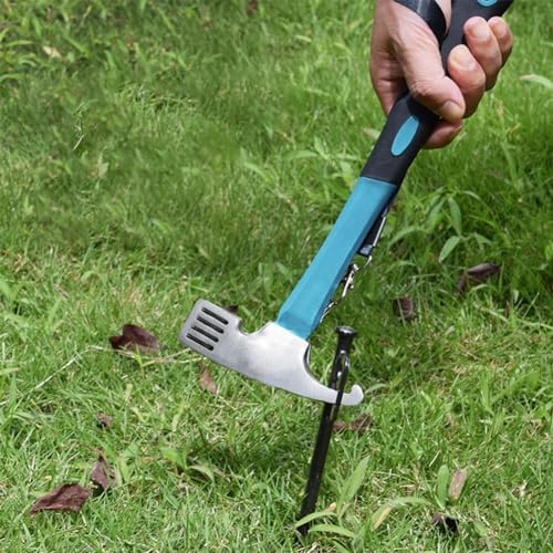 ペグハンマー ペグセット テントペグ 8本 30cm 鍛造スチール 頑丈 収納バッグ ハン...