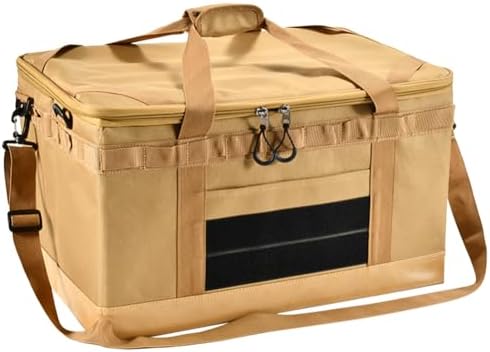 樂天商城 - ソフトコンテナ ギアコンテナ コンテナバッグ 収納バッグ 調理器具 キャンプ 32L 大容量 多機能 アウトドア ハイキング 登山 41x31x25cm オーガナイザー サンドベージュ ソフトバッグ