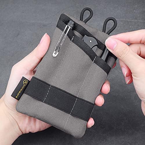 ベルト ポーチ サコッシュ ガジェットバッグ ギアポーチ スマホ 収納 オックスフォード 14.5x9.5cm 多機能 財布 カード ケース キャンプ アウトドア EDC ポーチ スポーツ ポータブル ウォレット グレー oneofakind-10004851 ワンオブアカインド 楽天市場店 サンプル画像3