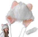 猫耳 帽子 猫耳帽子 ぬいぐるみ かわいい 冬 帽子 レディース クリスマス ハロウィン パーティー ギフト プレゼント