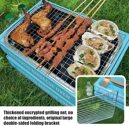 ワンオブアカインド 楽天市場店のポータブルコンロ バーベキューコンロ 簡易バーベキューグリル BBQ グリル ポータブル ミニ バーベキューコンロ 炭焼き 卓上 段ボール アウトドア キャンプ｜アングル2