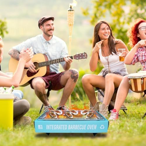 ワンオブアカインド 楽天市場店のポータブルコンロ バーベキューコンロ 簡易バーベキューグリル BBQ グリル ポータブル ミニ バーベキューコンロ 炭焼き 卓上 段ボール アウトドア キャンプ｜アングル3