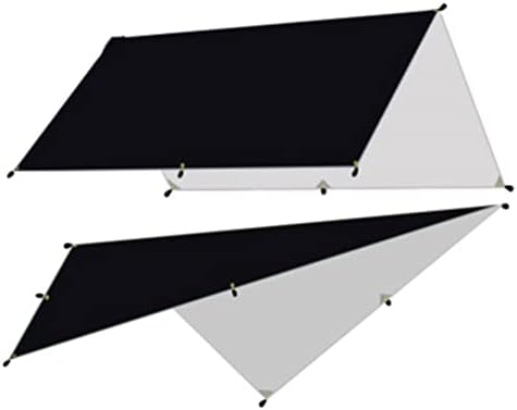 樂天商城 - 軽量 防水タープ 3x3m シルバーコーティング キャンプ 日よけ サンシェード アウトドア キャンプ ブラック