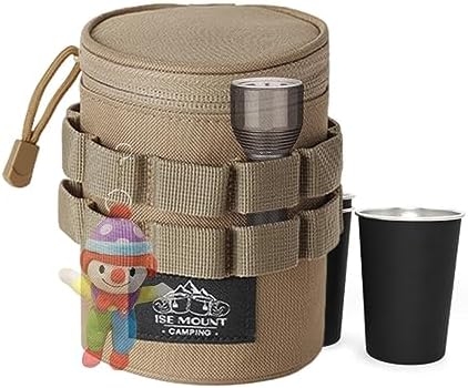 ウォーターボトルホルダー ボトルバッグ ボトルケース メッシュポケット付き 多機能 ボトルポーチ キャ..