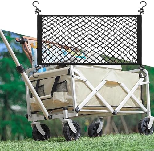 ワゴン用ネット カートネット アウトドアワゴンネットカバー 多目的 弾性メッシュ カート用カーゴネット ベビーカー アウトドア キャンプ