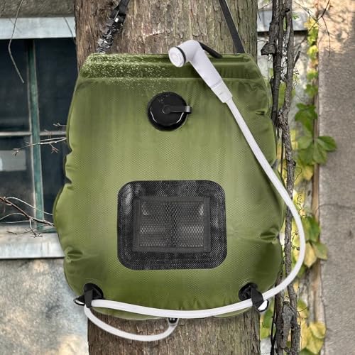 ポータブルシャワー 簡易シャワー シャワーバッグ アウトドアシャワー 20L 大容量 ソーラー 太陽熱温水 ノズル調整可能 電源不要時 アウトドア キャンプ oneofakind-10005813 ワンオブアカインド 楽天市場店 サンプル画像2