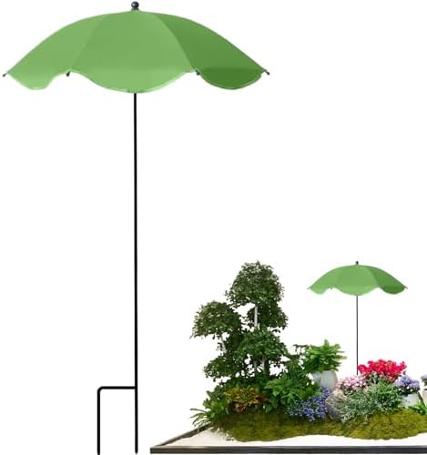 パラソル テラス 日陰作り パティオ用アンブレラ 調整可能 UVカット 防水 420g 軽量 103x60cm ガーデニ..