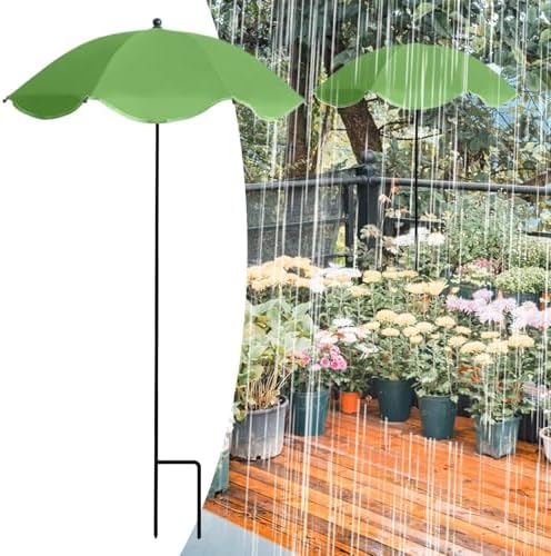 パラソル テラス 日陰作り パティオ用アンブレラ 調整可能 UVカット 防水 420g 軽量 103x60cm ガーデニング アウトドア