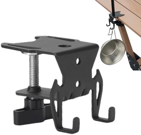 ガス缶ホルダー キャンプ用 ガス缶ハンガー テーブル固定 調理器具 収納 キャンプ アウトドア