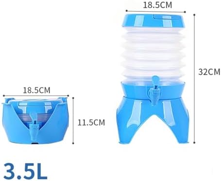 折りたたみ式 ウォータージャグ 蛇口付き 3.5L コンパクト 給水タンク PP素材 キャ...
