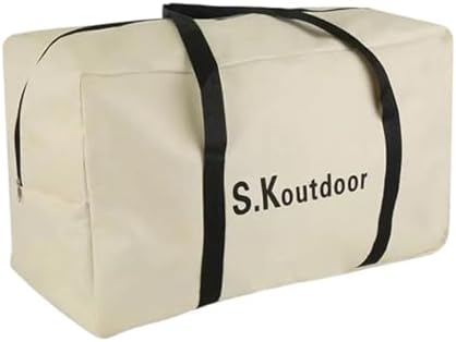 収納バッグ キャリーバッグ キャンプ オックスフォード布 ジッパー ハンドル付き 多機能 アウトドア キ..