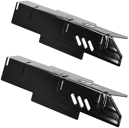 グリル バーナー カバー エナメル鋼 36.9x12.75x4.9cm 効率的な熱分散 耐熱 BBQ キャンプ アウトドア