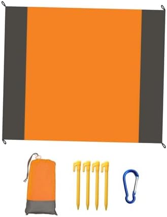 レジャーシート アウトドア 多目的 マット 公園 軽量 持ち運び便利 収納バッグ付 キャンプ 商品説明 素材: ポリエステル素材で作られており、サイズは約200cm × 210cmです。フロア（固定ペグ）、収納バッグ、カラビナが付属しています。 多目的: ピクニックマット、おもちゃマット、ファミリーマット、クロールパッド、緊急用マットとしても使用できる多機能なビーチマットです。 収納バッグ: 軽量で持ち運びに便利なデザインで、持ち運びや折りたたみも簡単です。 お手入れ簡単: ビーチマットは簡単に拭き取れ、ピクニックやビーチでの外出などの屋外アクティビティに最適です。 用途: 旅行、キャンプ、ハイキング、ビーチ、ピクニック、ヨガ、アウトドアパークなど、様々な場面に最適です。 製品仕様: 素材: ポリエステル サイズ: 約200cm × 210cm カラー: オレンジ パッケージ内容: 屋外用ピクニックブランケット × 1枚 フロア（固定ペグ） × 4本 収納バッグ × 1個 カラビナ × 1個 ※ご注文後、直ちに発送手配を進めるため、ご注文後のキャンセルやお届け先ご住所などの変更には対応できません。 ※4営業日以内の発送後、4～10日程度で到着予定となっております。 主にポスト投函の配送方法となりますが、発送状況により配送会社等が変更になる場合があります。