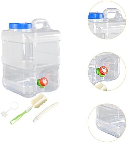 ウォータージャグ 15L 透明 ウォータータンク 蛇口付き 水 タンク 食品級PC製 ポリタンク キャンプ アウトドア