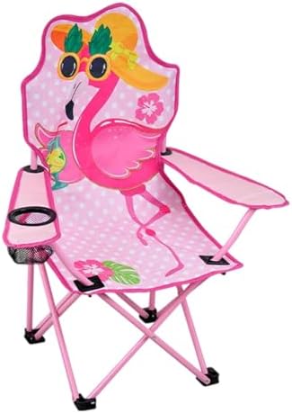 キッズ キャンプチェア 折りたたみ 子供用 椅子 軽量 持ち運び 漫画柄 かわいい カップホルダー付 背もたれ イス アウトドア