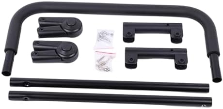 アウトドアワゴン ハンドル 交換用 プッシュプルバー 角度調節可能 頑丈 汎用 後付け 押し手 折りたた..