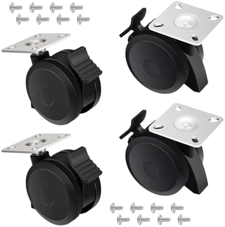 Cookware, Bbq Goods - グリル キャスター 4個セット 互換 スピリット 200 300 シリーズ 2013年以降用 ロック付 車輪 ネジ プレート付 バーベキュー コンロ アウトドア キャンプ