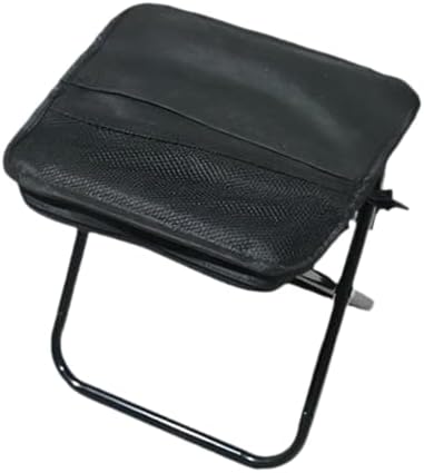 アウトドア スツール 折りたたみ キャンプ 椅子 ミニ チェア 27cm ポケット付 高耐久 オックスフォード 布 炭素鋼 釣り 登山 アウトドア