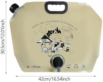 ワンオブアカインド 楽天市場店のウォータージャグ 折りたたみ 7.5L 8L 大容量 キャンプ 水 タンク 蛇口付き 給水 タンク 食品グレード 飲料水 袋 アウトドア｜アングル3