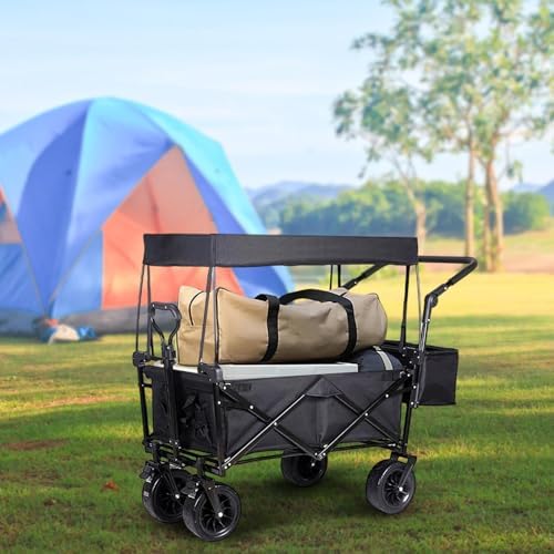 キャリーワゴン用 オーニング キャノピー 屋根 サンシェード 88cm 折りたたみ アウトドア ワゴン カバー 日よけ 雨除け 厚手 オックスフォード キャンプ