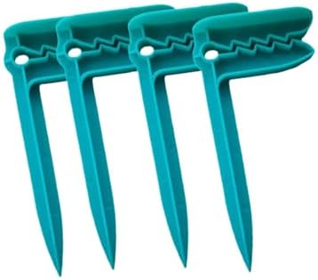 レジャーシート 固定 クリップ 4本 セット ビーチタオル ペグ ステーク 15.5cm 滑り止め 強力 砂浜 芝生 キャンプ アウトドア