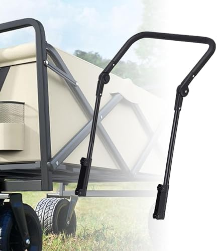 キャリーワゴン ハンドル 後付け プッシュハンドル 角度調整 4段階 キャンプワゴン ガーデンカート 交換用 取っ手 押し棒 取り外し可能 快適スポンジ 頑丈 丈夫 キャンプ アウトドア