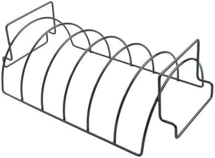 樂天商城 - リブラック BBQ グリル 鉄製 スペアリブ ラック バーベキュー ロースト チキン 塊肉 焼き 効率アップ 串焼き 台 レストラン キャンプ アウトドア頑丈 丈夫 便利