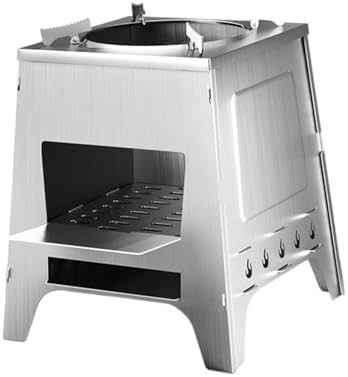 多機能 キャンプ用バーナー炉 薪ストーブ ポータブル 屋外ガーデン バーベキュー ...