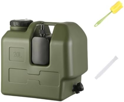 樂天商城 - 蛇口付きウォータージャグ 20L ソープディスペンサー付属 大容量 水容器 PE素材 キャンプ アウトドア ドライブ 旅行 ハイキング 手洗い 調理器具洗浄 広口 家庭用