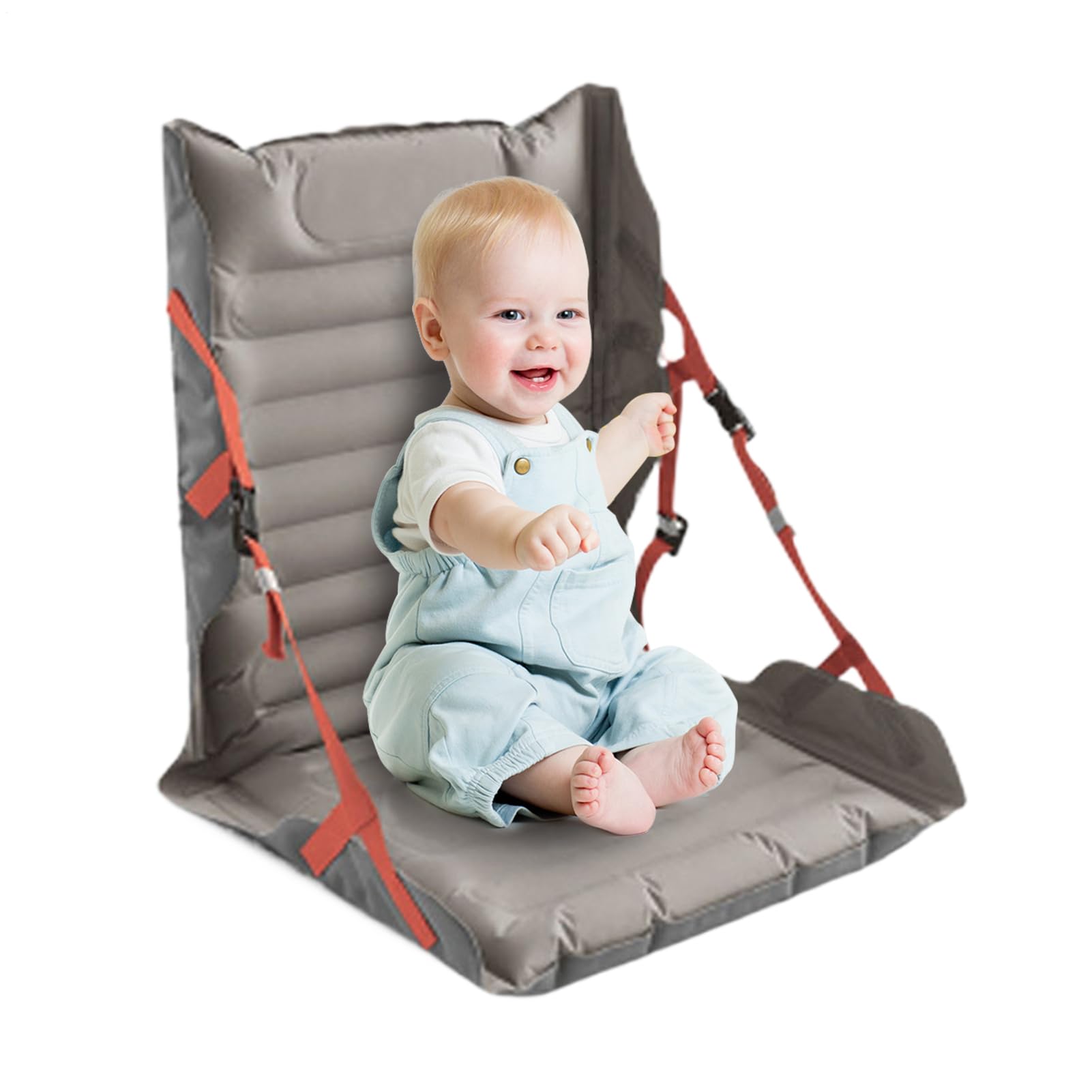 樂天商城 - ポータブル スタジアムシート 背もたれ付き エルゴノミック 空気式 グラウンドチェアクッション 旅行 ハイキング スポーツ ビーチ 釣り キャンプ 折りたたみ 快適 軽量 アウトドア用品