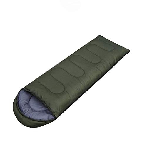Rakuten - 寝袋 冬用 ワイド 封筒型 キャンプ用品 洗える 防水 防寒 登山 アウトドア 車中泊 防災 避難用 大人用 軽量 コンパクト 0.7kg グリーン