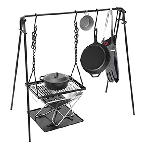 キャンプ ハンガー スタンド 焚き火台 三脚 吊り下げ 鍋 BBQ グリルスタンド アウトドア 調理器具 収納袋付き ピクニック キャンプ用品