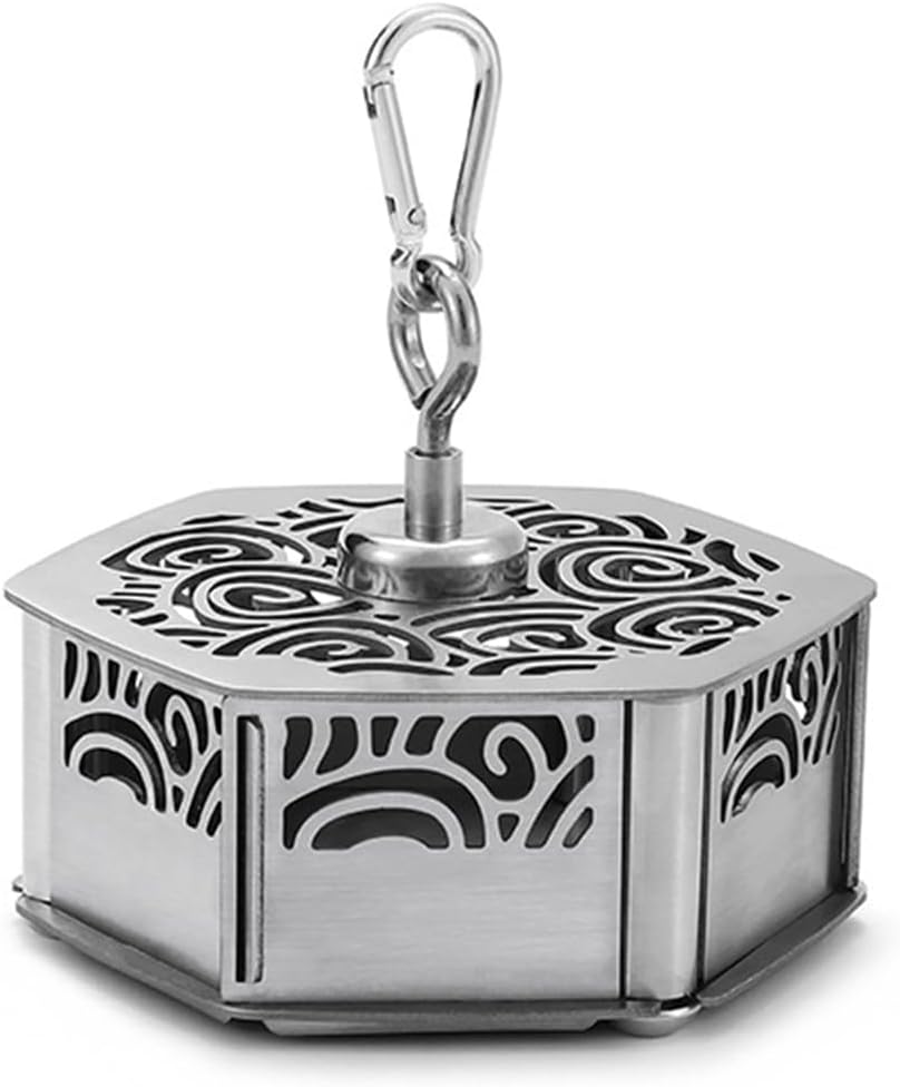 蚊取り線香ホルダー キャンプ 蚊取り線香 ホルダー カラビナ 吊り下げ 直置き 蚊取り線香トレイ 蚊取り線香ケース マグネットフック カラビナ付き