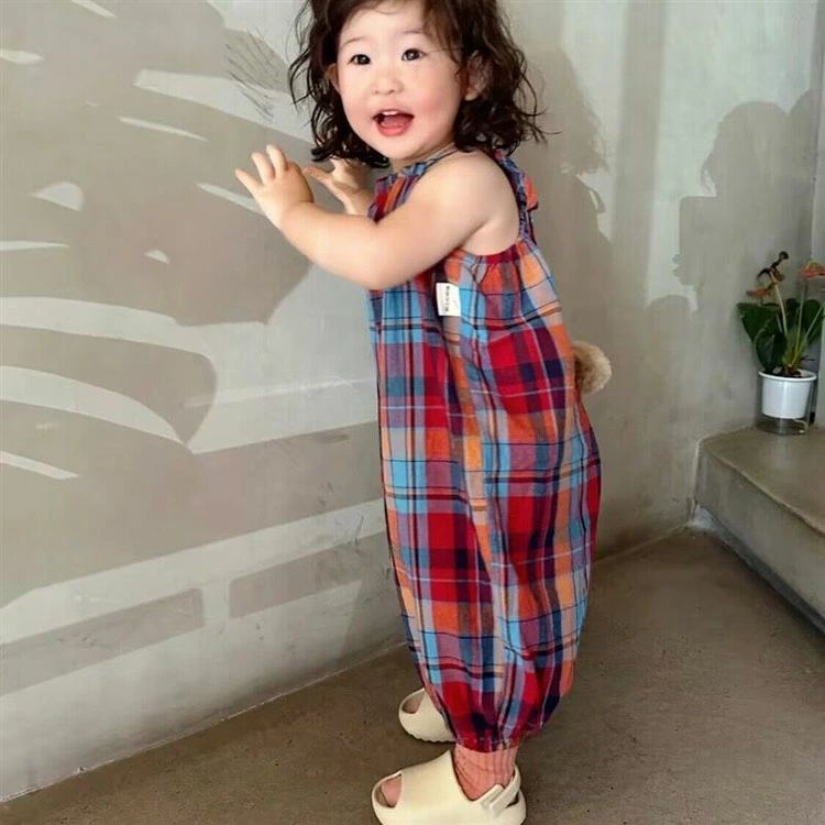 オーバーオール キャミソール サロペット キッズ 子供服 オールインワン ベビー 男...