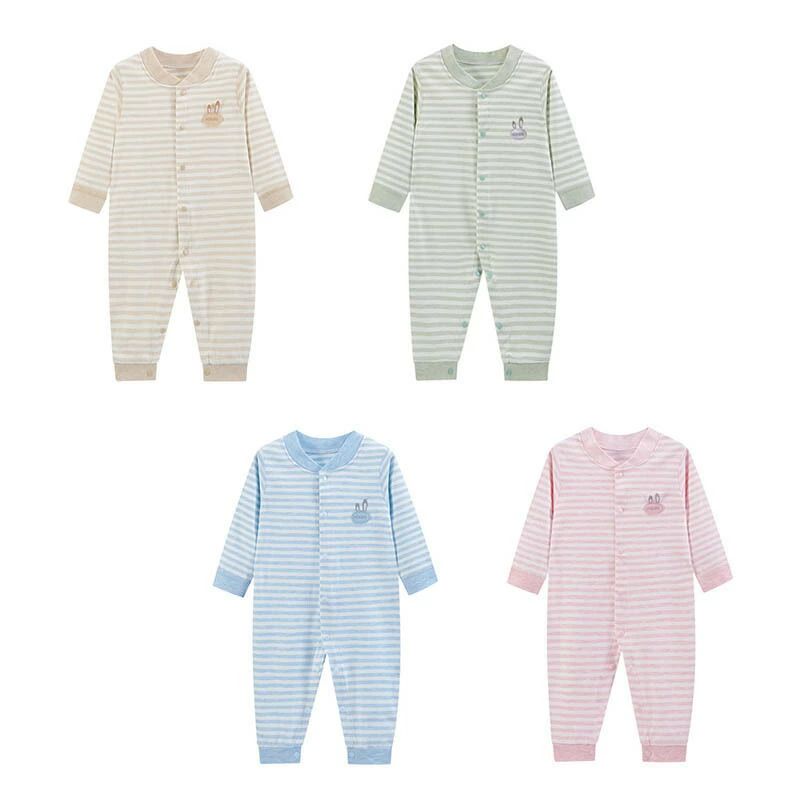 プレゼント 出産祝い 冬 秋 保温 防寒 コットン 男の子 女の子 肌着 赤ちゃん 前開きタイプ 長袖 パジャマ