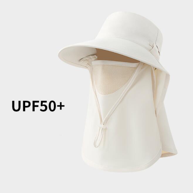 Rakuten - UV 折りたたみ 日よけハット 日よけ帽子 フェイスガード バケットハット ハット 紫外線防止 UVカット 撥水 紫外線対策 日