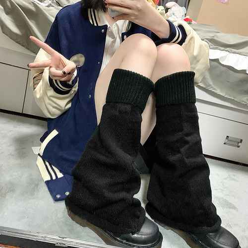 ハ 無地 美脚スタイル フレア ニットレックカバー 冷え取り 防寒グッズ 履きやすい 韓国 足首ウォーマー ボリューム レディース