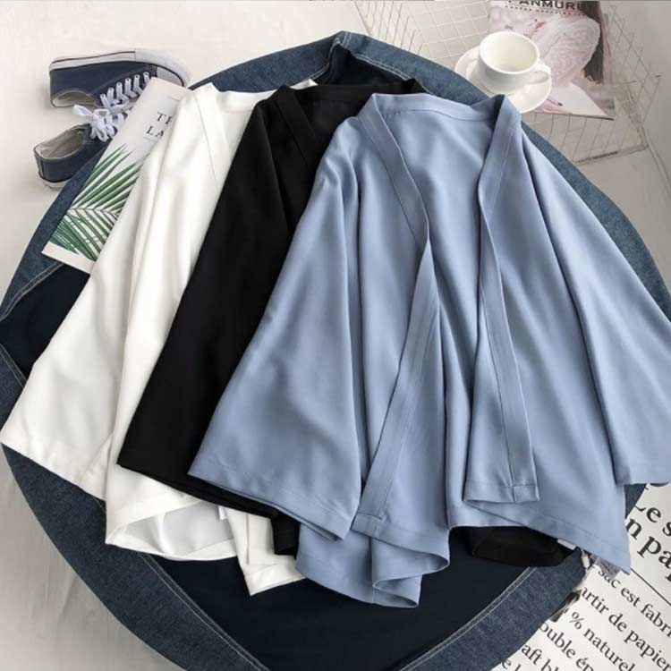 おしゃれ 前開き 七分袖 夏 春 夏祭り パジャマ 冷房対策 透け感 紫外線対策 浴衣 uvカット 半袖 レディース 花火大会 吸水 綿