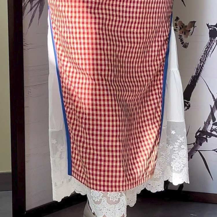 ペチパンツ ロング丈 レース ペチコート ワイドパンツ 透けない 薄手 刺繍 裾レース 重ね着 体型カバー レイヤード 着回し 透け 3