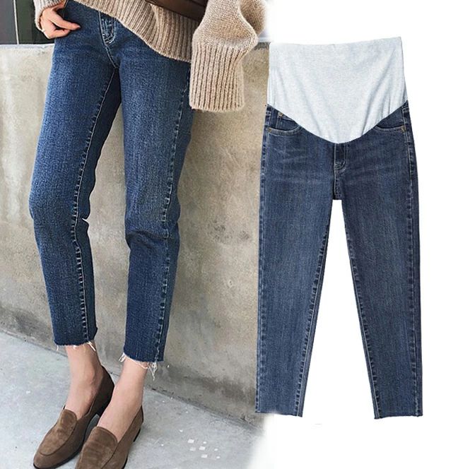 マタニティ パンツ 産前産後兼用 デニムパンツ 大きいサイズ レギンス マタニティ パンツ 8分丈 おしゃれ マタニティパンツ かわ