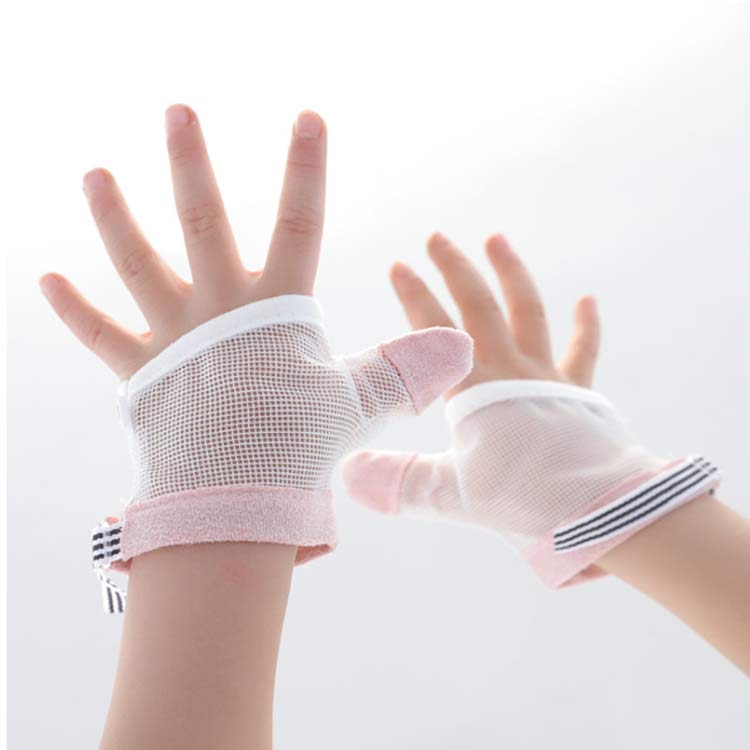 指しゃぶり防止 手袋 2枚セット おしゃぶりガード ストップ 指しゃぶり対策 矯正用...