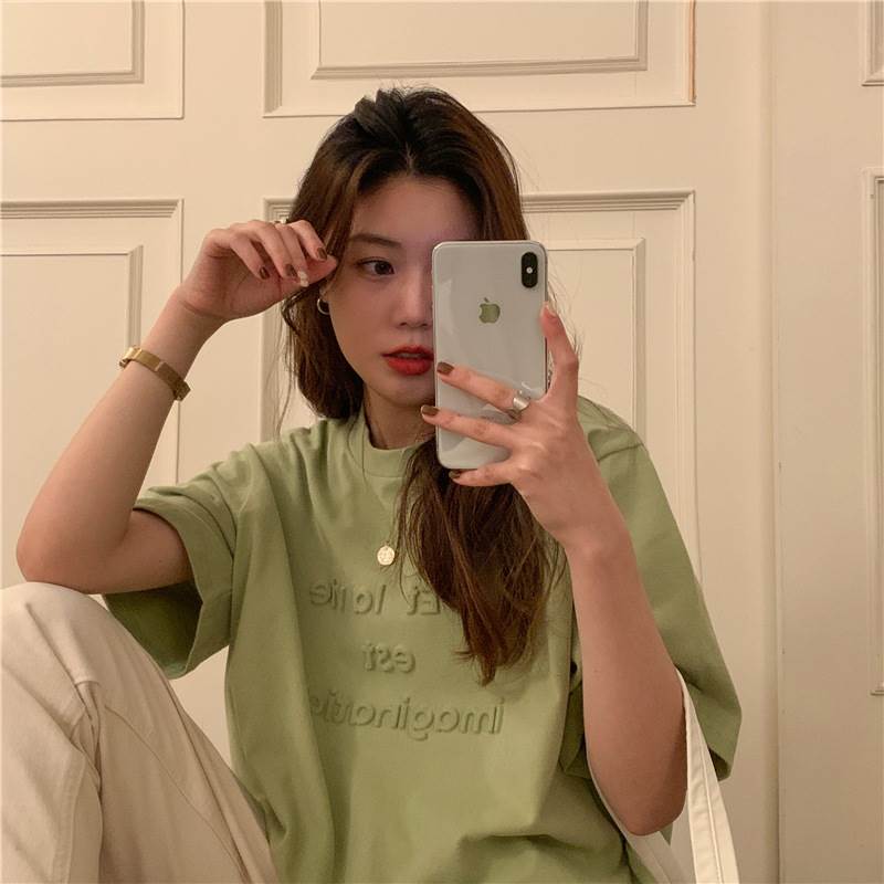 トップス レディース Tシャツ カットソー プルオーバー ラウンドネック クルーネック ドロップショルダー 半袖 五分袖 5分袖 エ